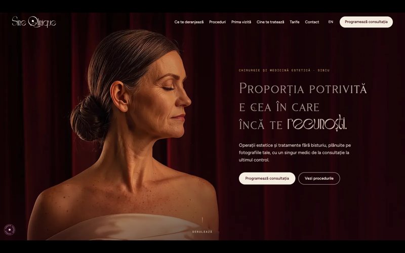Sine Qlinique Concept de clinică estetică · Alkeme Design