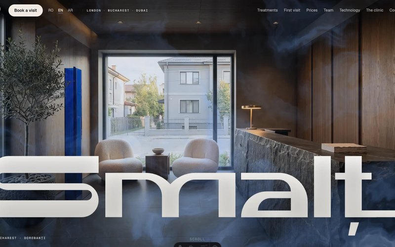 Smalț Concept de clinică stomatologică · Alkeme Design