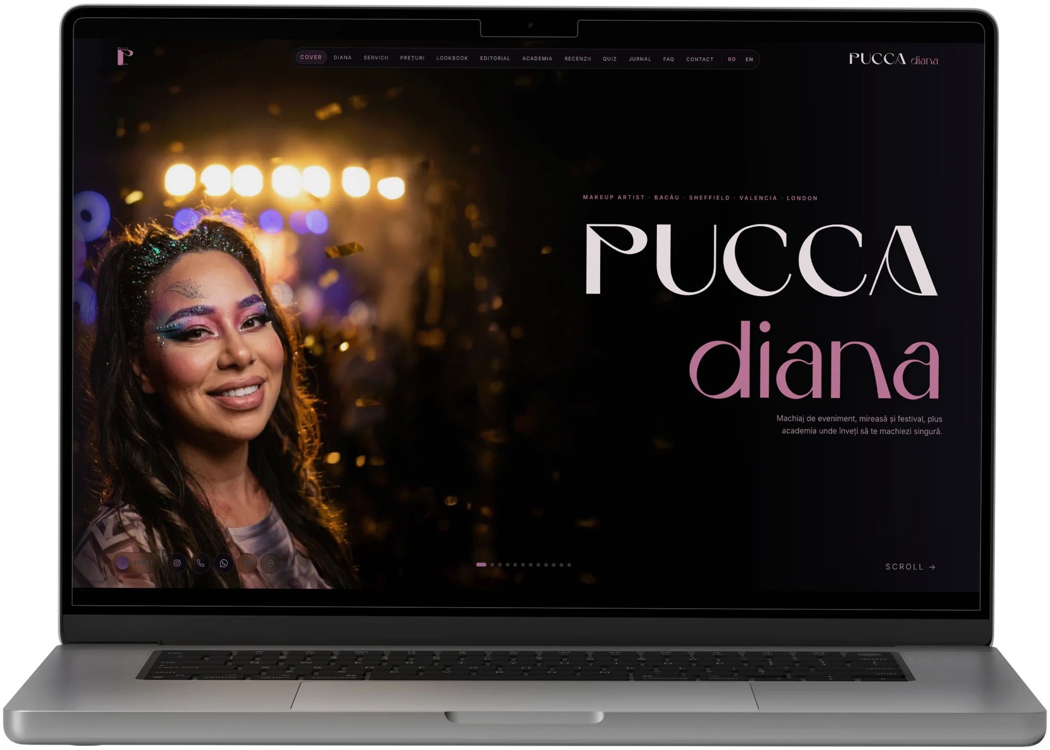 Pucca Diana Site-ul web · Alkeme Design