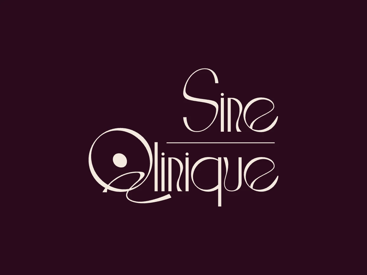 Sine Qlinique Logo-ul · Alkeme Design